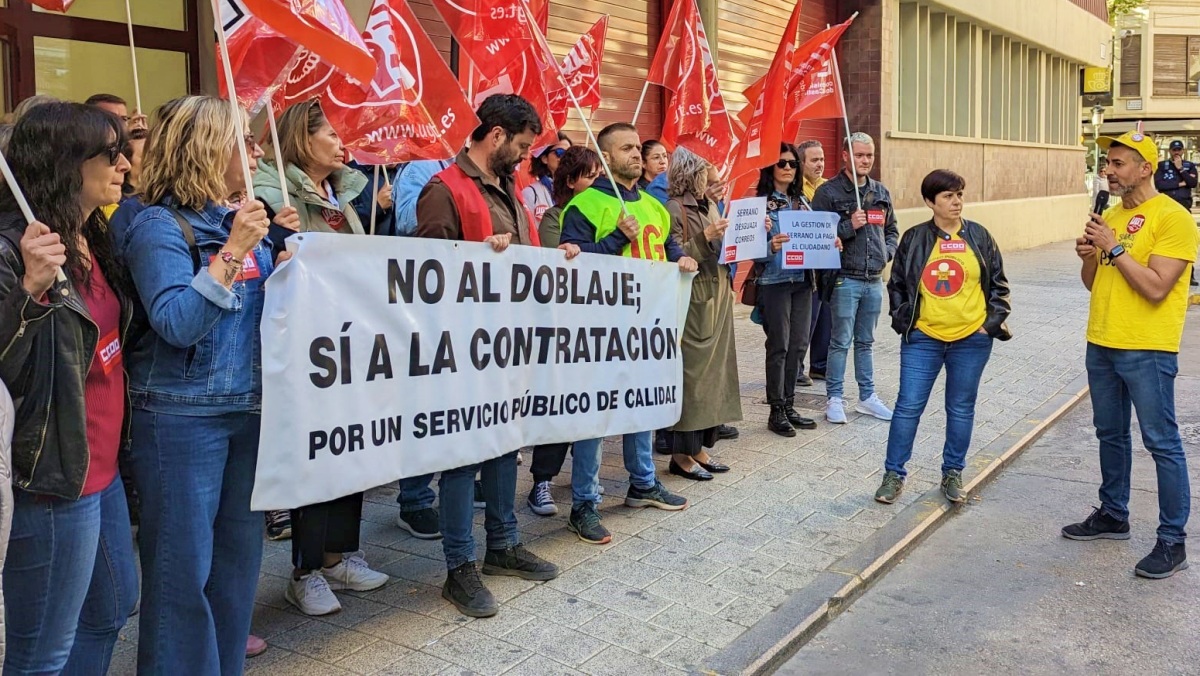 Protestas en Correos Albacete
