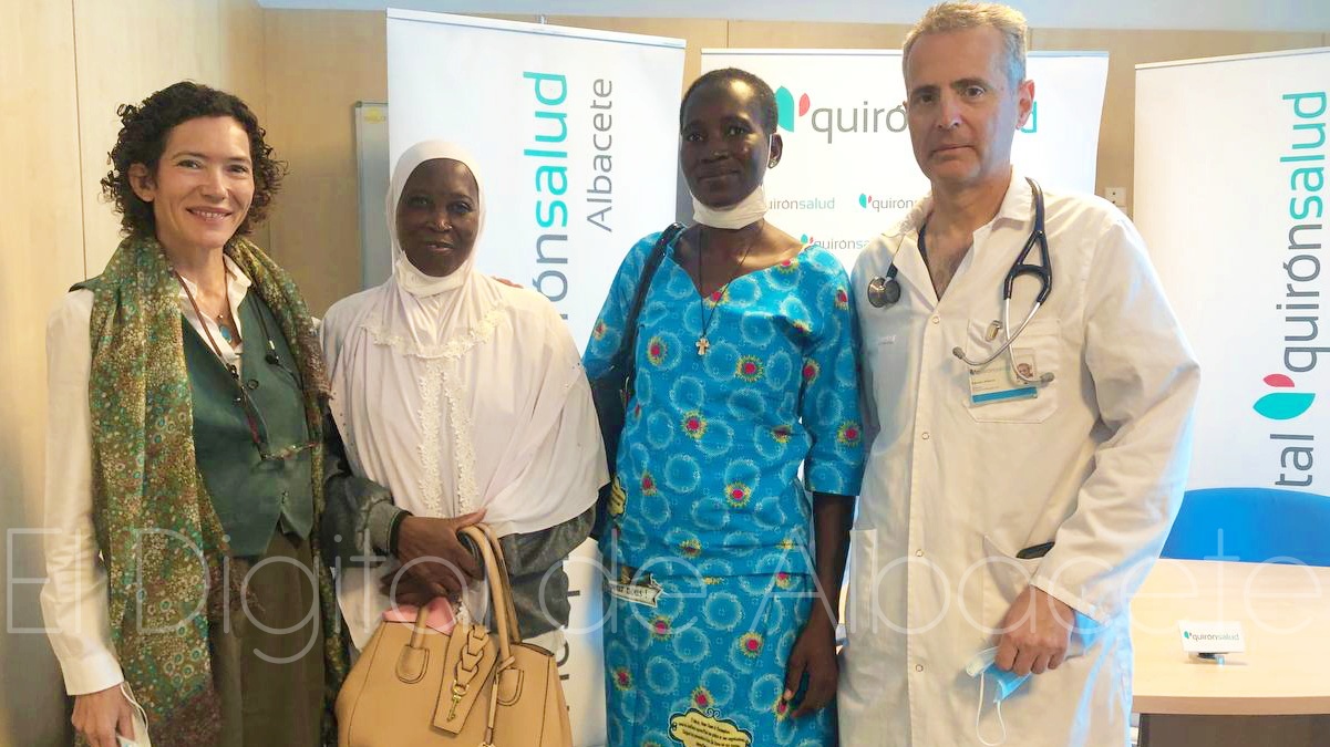 Fatimata y Pauline son dos pacientes de Burkina Faso que serán operadas de cardiopatías en el Hospital Quirónsalud Albacete