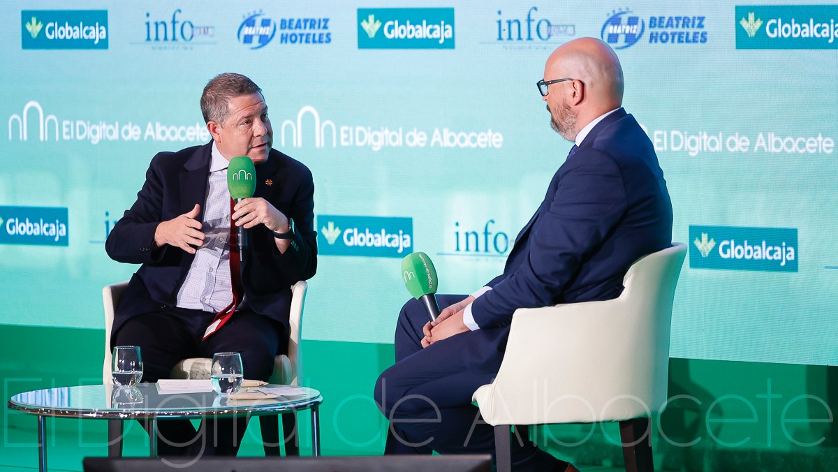 El presidente de Castilla-La Mancha en los Desayunos Digitales de El Digital de Albacete / Foto: Ángel Chacón