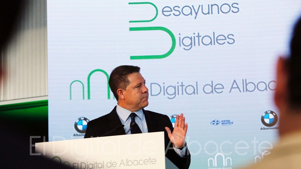 Garcia-Page en una edición anterior de los Desayunos Digitales de El Digital de Albacete