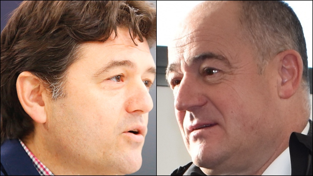 Francisco Navarro (PP) y Emilio Sáez (PSOE)