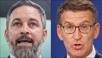 Abascal y Feijóo / Fotos: Parra y Rubio - Europa Press