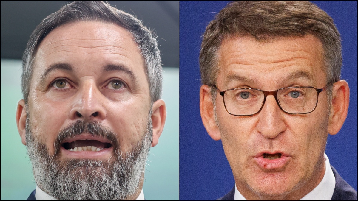 Abascal y Feijóo / Fotos: Parra y Rubio - Europa Press