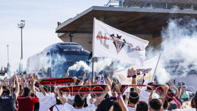 La afición del Albacete animó a los suyos en la despedida - Foto: Ángel Chacón