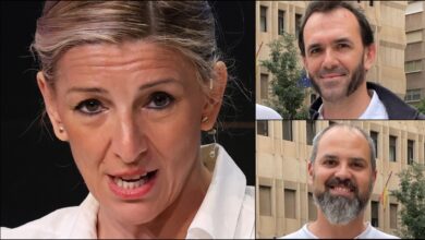 Díaz, Zamora y Vázquez - Fotos: Fotos: Marta Fernández / Europa Press / Sumar Albacete