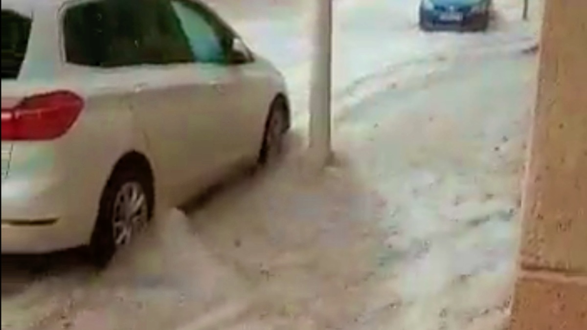 Tremenda tormenta en El Bonillo (Albacete) // Fuente: Gonzalo - Meteohellin
