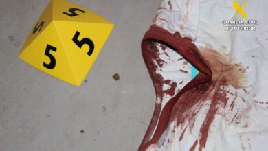 Ropa ensangrentada de la víctima / Guardia Civil de Albacete