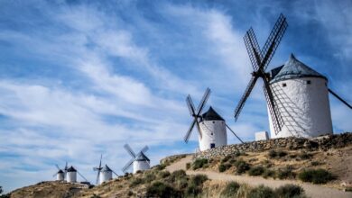 Molinos de viento en Castilla-La Mancha / Foto de archivo - Pixabay