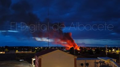 Incendio en chabolas Albacete