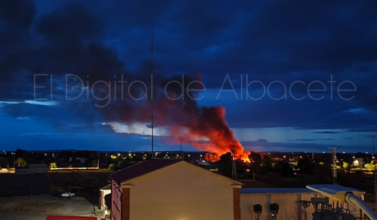Incendio en chabolas Albacete